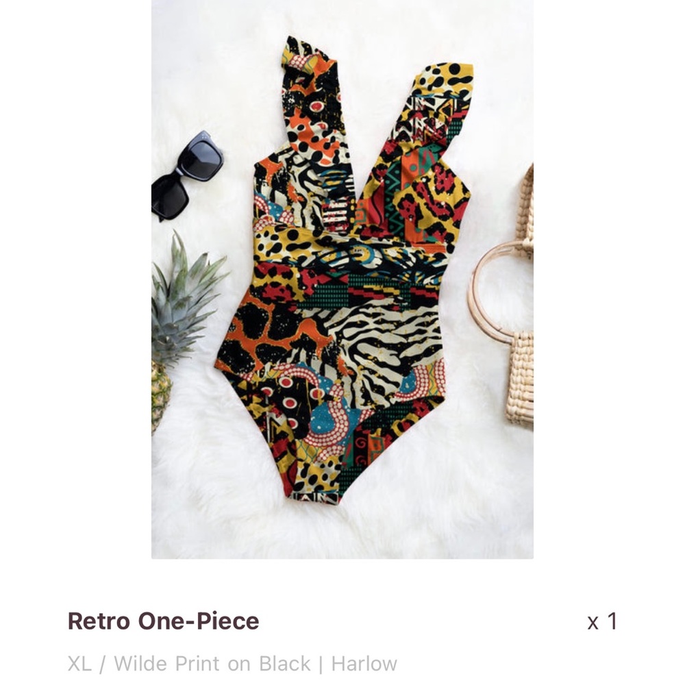 Averie XL Harlow Retro One-Piece Swimsuit